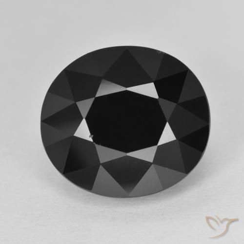 10.46ct Naturale Schorl Tormalina, Ovale, Opaco