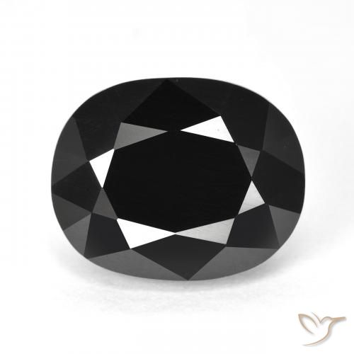 10.90ct Naturale Schorl Tormalina, Ovale, Opaco
