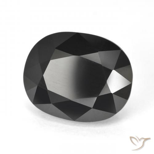 Tormalina Schorl naturale da 10.90 ct, Ovale, Opaco