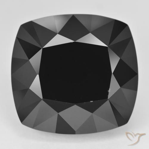 55.64ct Naturale Schorl Tormalina, Cuscino, Opaco