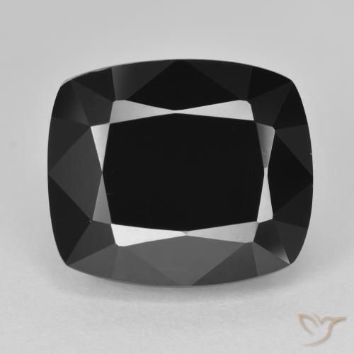 12.78ct Naturale Schorl Tormalina, Cuscino, Opaco