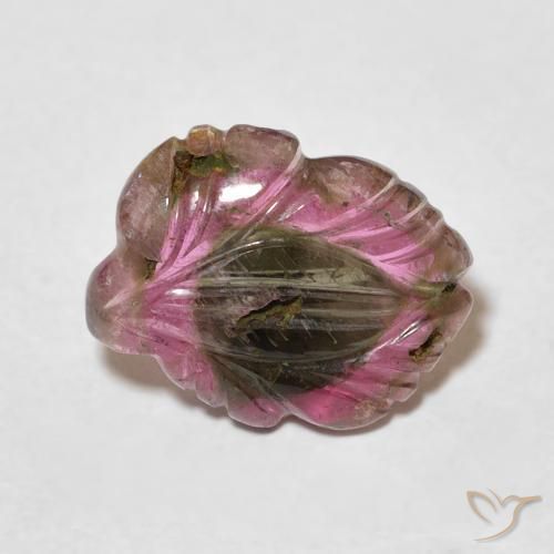 4.27ct Naturale Multicolore Tormalina, Taglio a fiore, Trasparente