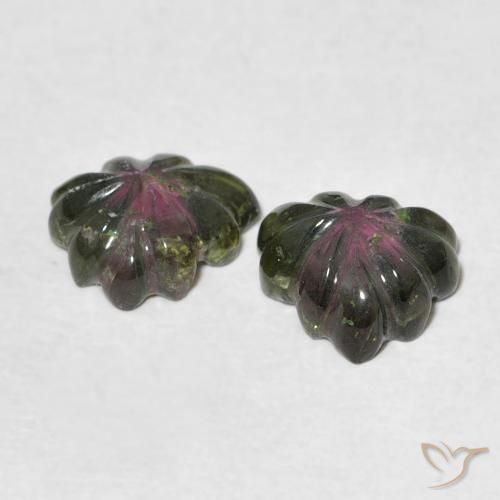 Gemme di Tormalina Multicolore naturale da 2.65 ct, Taglio a fiore, Trasparente