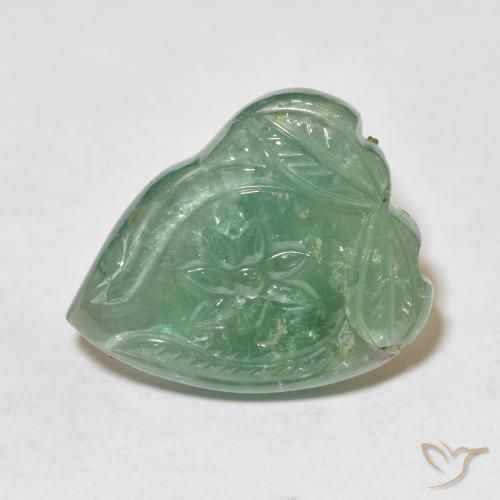 24.92ct Naturale Menta chiara Tormalina, Taglio a fiore, Trasparente