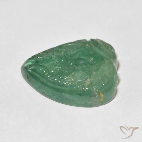 Tormalina Menta chiara naturale da 24.92 ct, Taglio a fiore, Trasparente