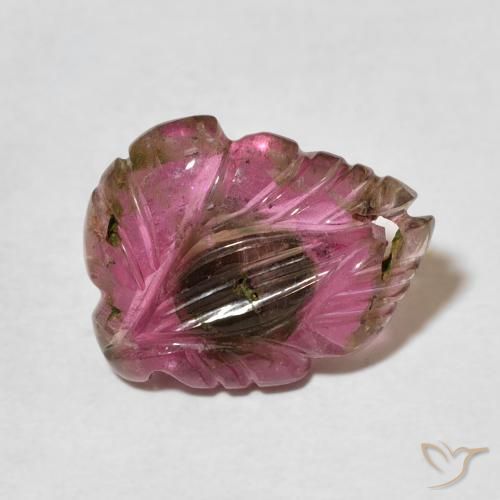 Tormalina Multicolore naturale da 4.24 ct, Taglio a fiore, Trasparente