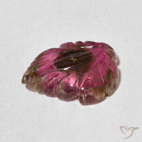 Tormalina Multicolore naturale da 4.24 ct, Taglio a fiore, Trasparente