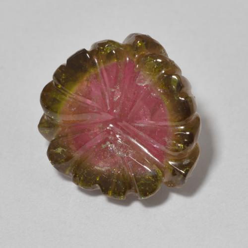 Tormalina Colo anguria naturale da 8.80 ct, Taglio a fiore, Trasparente