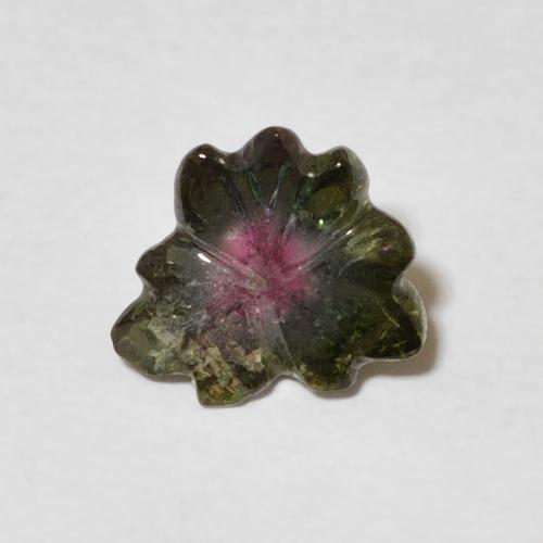 1.00ct Naturale Colo anguria Tormalina, Taglio a fiore, Trasparente