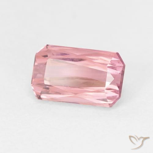 Tormalina Rosa gomma da masticare naturale da 1.67 ct, Ottagonale / Taglio smeraldo, VVS-VS