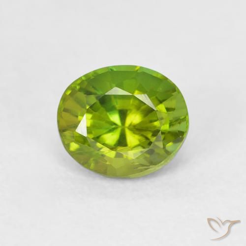 0.73ct Naturale Verde acceso Tormalina, Ovale, VVS-VS