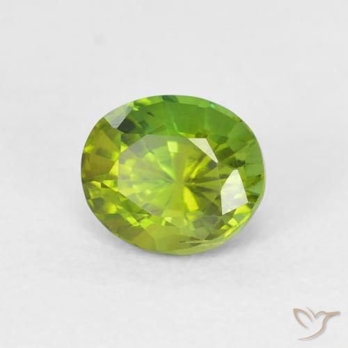 Tormalina Verde acceso naturale da 0.73 ct, Ovale, VVS-VS