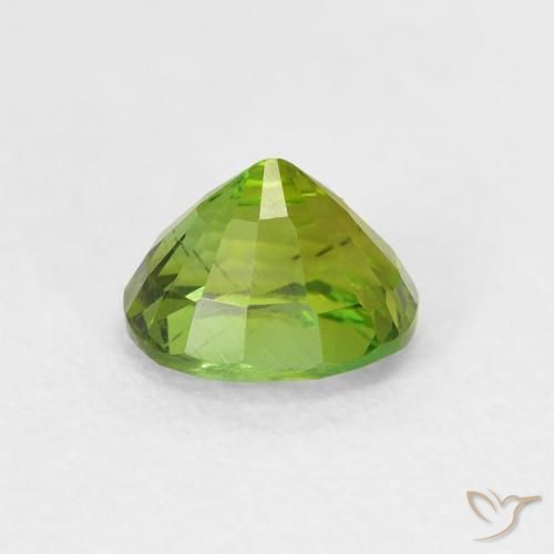 Tormalina Verde acceso naturale da 0.73 ct, Ovale, VVS-VS
