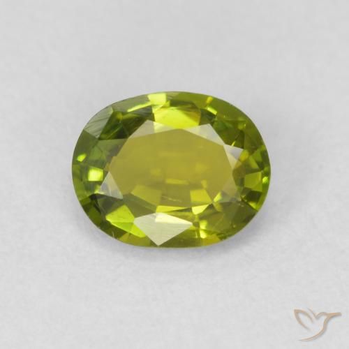 0.58ct Naturale Verde acceso Tormalina, Ovale, VS