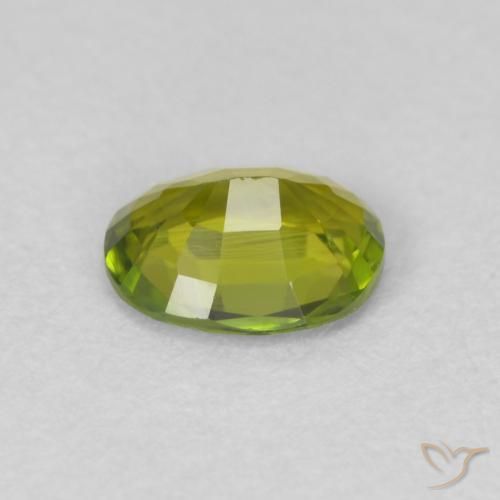 Tormalina Verde acceso naturale da 0.58 ct, Ovale, VS