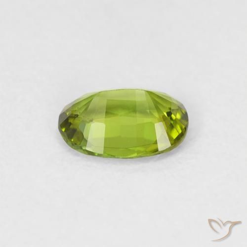 Tormalina Verde medio naturale da 0.45 ct, Ovale, VVS