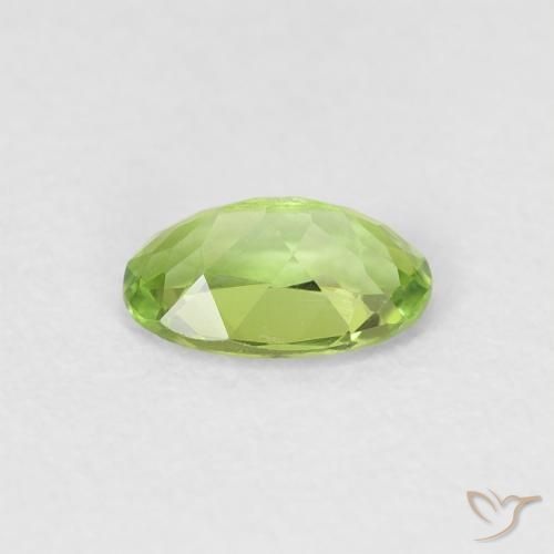 Tormalina Verde brillante naturale da 0.46 ct, Ovale, VVS