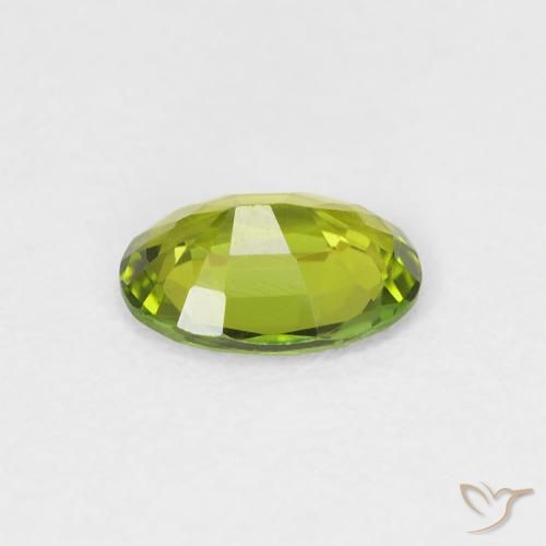 Tormalina Verde acceso naturale da 0.71 ct, Ovale, VVS