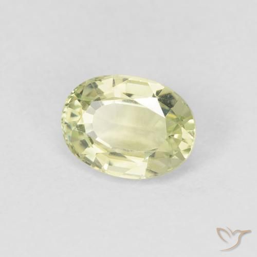 Tormalina Verde Pera Chiaro naturale da 0.81 ct, Ovale, VVS