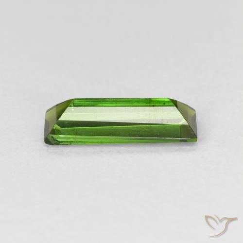Tormalina Medium Dark-Green naturale da 1.08 ct, Taglio a baguette, VS