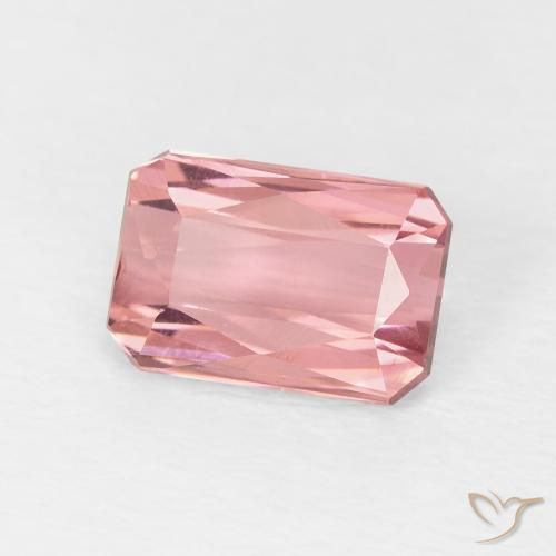 Tormalina Rosa shocking chiaro naturale da 1.61 ct, Ottagonale / Taglio smeraldo, VVS-VS