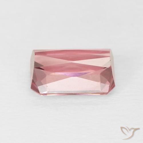 Tormalina Rosa shocking chiaro naturale da 1.61 ct, Ottagonale / Taglio smeraldo, VVS-VS