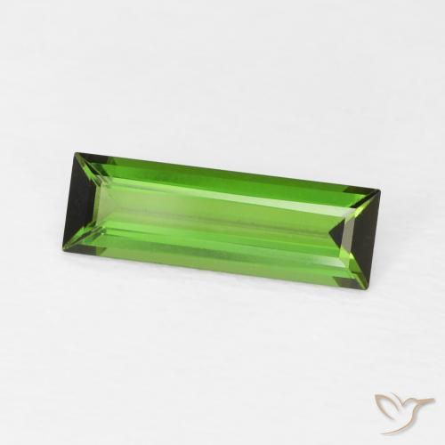 Tormalina Verde foresta naturale da 0.86 ct, Taglio a baguette, VVS