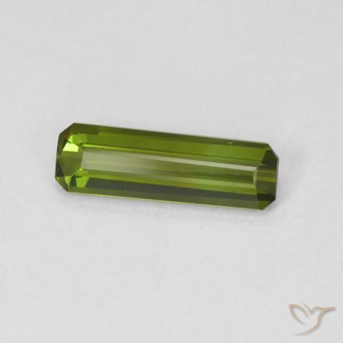 Tormalina Verde medio naturale da 0.87 ct, Ottagonale / Taglio smeraldo, VVS