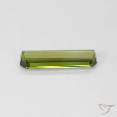 Tormalina Verde medio naturale da 0.87 ct, Ottagonale / Taglio smeraldo, VVS