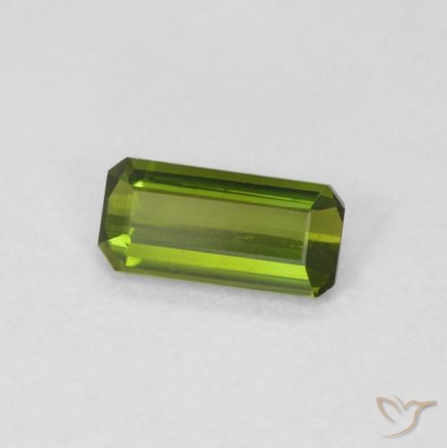 Tormalina Verde medio naturale da 0.59 ct, Ottagonale / Taglio smeraldo, VVS