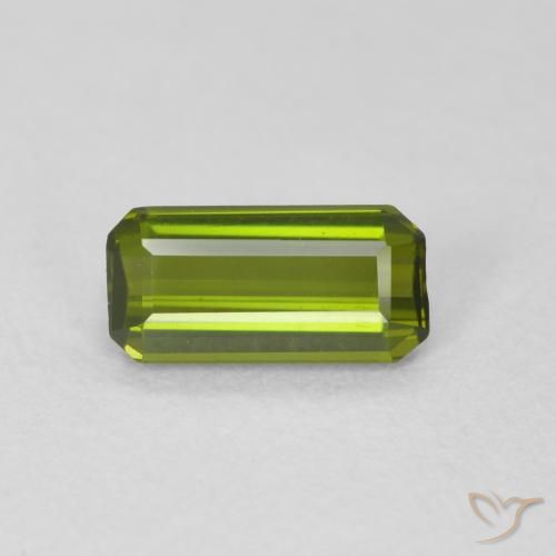 Tormalina Verde foresta naturale da 0.74 ct, Ottagonale / Taglio smeraldo, VVS