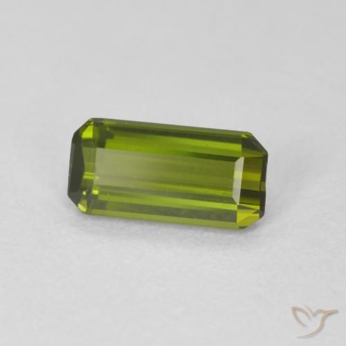 Tormalina Verde foresta naturale da 0.74 ct, Ottagonale / Taglio smeraldo, VVS