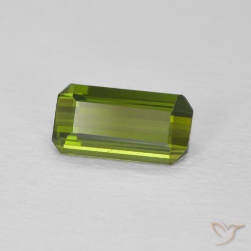 Tormalina Verde medio naturale da 0.94 ct, Ottagonale / Taglio smeraldo, VVS