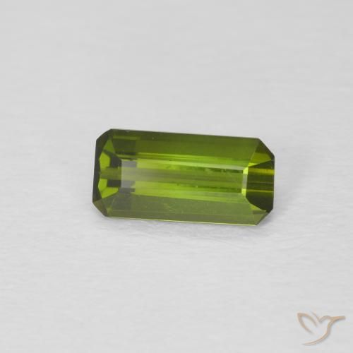Tormalina Verde medio naturale da 0.70 ct, Ottagonale / Taglio smeraldo, VVS