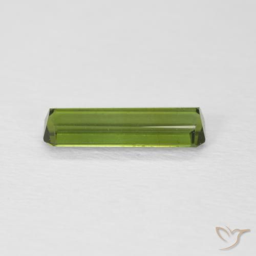 Tormalina Verde scuro naturale da 0.82 ct, Ottagonale / Taglio smeraldo, VVS