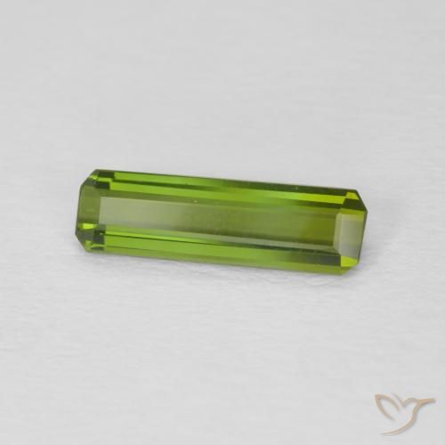 Tormalina Verde terroso naturale da 1.01 ct, Ottagonale / Taglio smeraldo, VVS