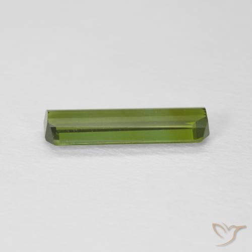 Tormalina Verde terroso naturale da 1.01 ct, Ottagonale / Taglio smeraldo, VVS