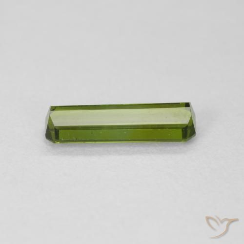 Tormalina Verde medio naturale da 0.85 ct, Ottagonale / Taglio smeraldo, VVS