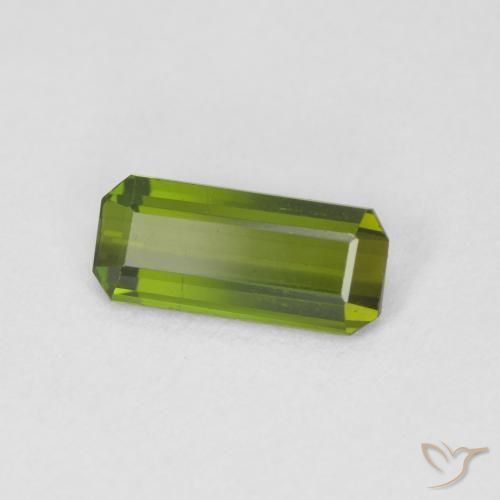Tormalina Verde scuro naturale da 1.05 ct, Ottagonale / Taglio smeraldo, VVS