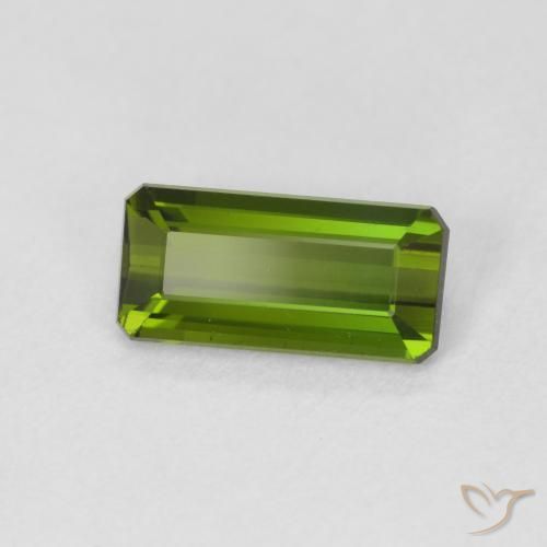 Tormalina Verde foresta naturale da 1.07 ct, Ottagonale / Taglio smeraldo, VVS