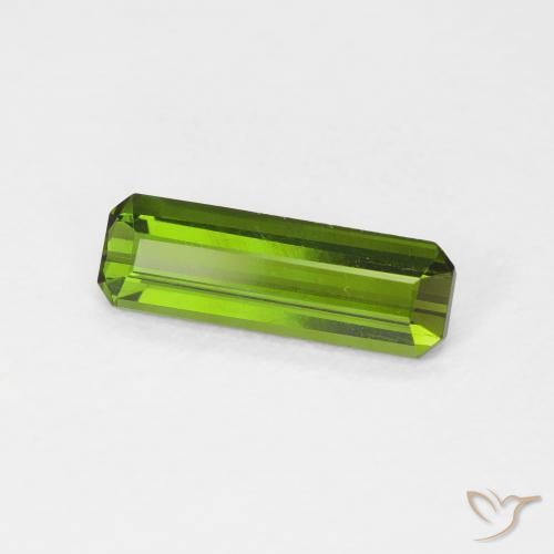 Tormalina Verde scuro naturale da 1.00 ct, Ottagonale / Taglio smeraldo, VS