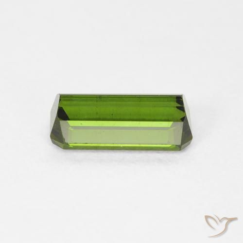 Tormalina Verde giallastro naturale da 1.10 ct, Ottagonale / Taglio smeraldo, VS