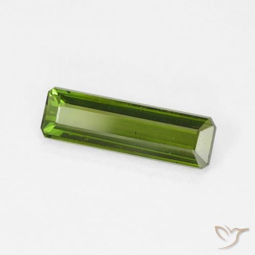 Tormalina Verde giallastro naturale da 1.14 ct, Ottagonale / Taglio smeraldo, VS