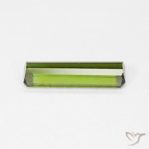 Tormalina Verde giallastro naturale da 1.14 ct, Ottagonale / Taglio smeraldo, VS