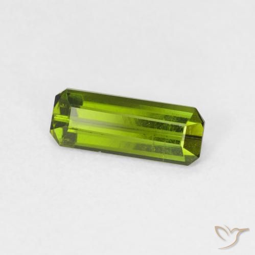 Tormalina Verde scuro naturale da 0.69 ct, Ottagonale / Taglio smeraldo, VS