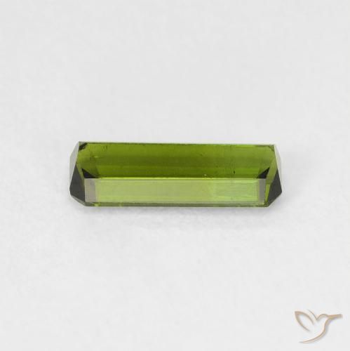 Tormalina Verde scuro naturale da 0.69 ct, Ottagonale / Taglio smeraldo, VS