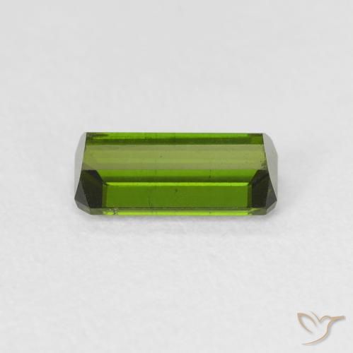 Tormalina Verde scuro naturale da 1.00 ct, Ottagonale / Taglio smeraldo, VVS-VS