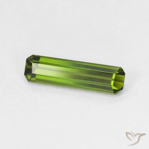 Tormalina Verde giallastro naturale da 0.83 ct, Ottagonale / Taglio smeraldo, VVS