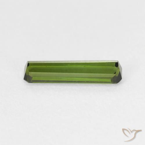 Tormalina Verde giallastro naturale da 0.83 ct, Ottagonale / Taglio smeraldo, VVS