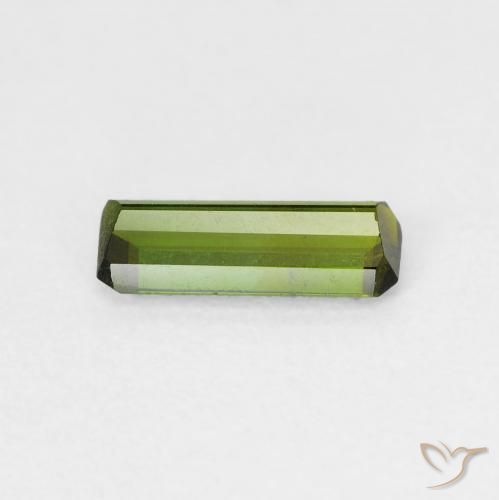 Tormalina Verde scuro naturale da 0.72 ct, Ottagonale / Taglio smeraldo, VS